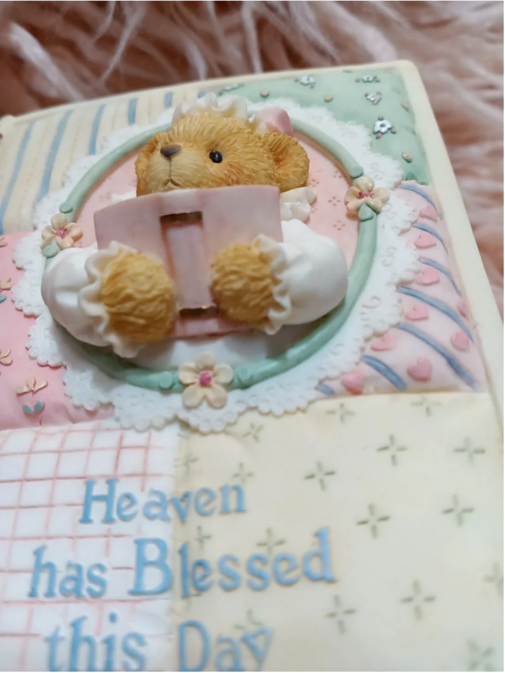 Cherished Teddies Heaven Has Blessed this Day Bible And Holder New Test Psalms